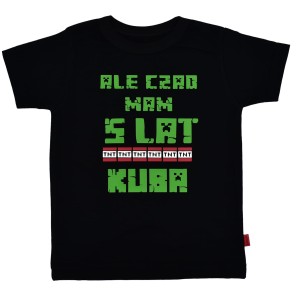 Koszulka Ale czad mam 5 lat piksele + imię