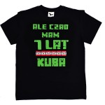 Koszulka Ale czad mam 7 lat piksele + imię