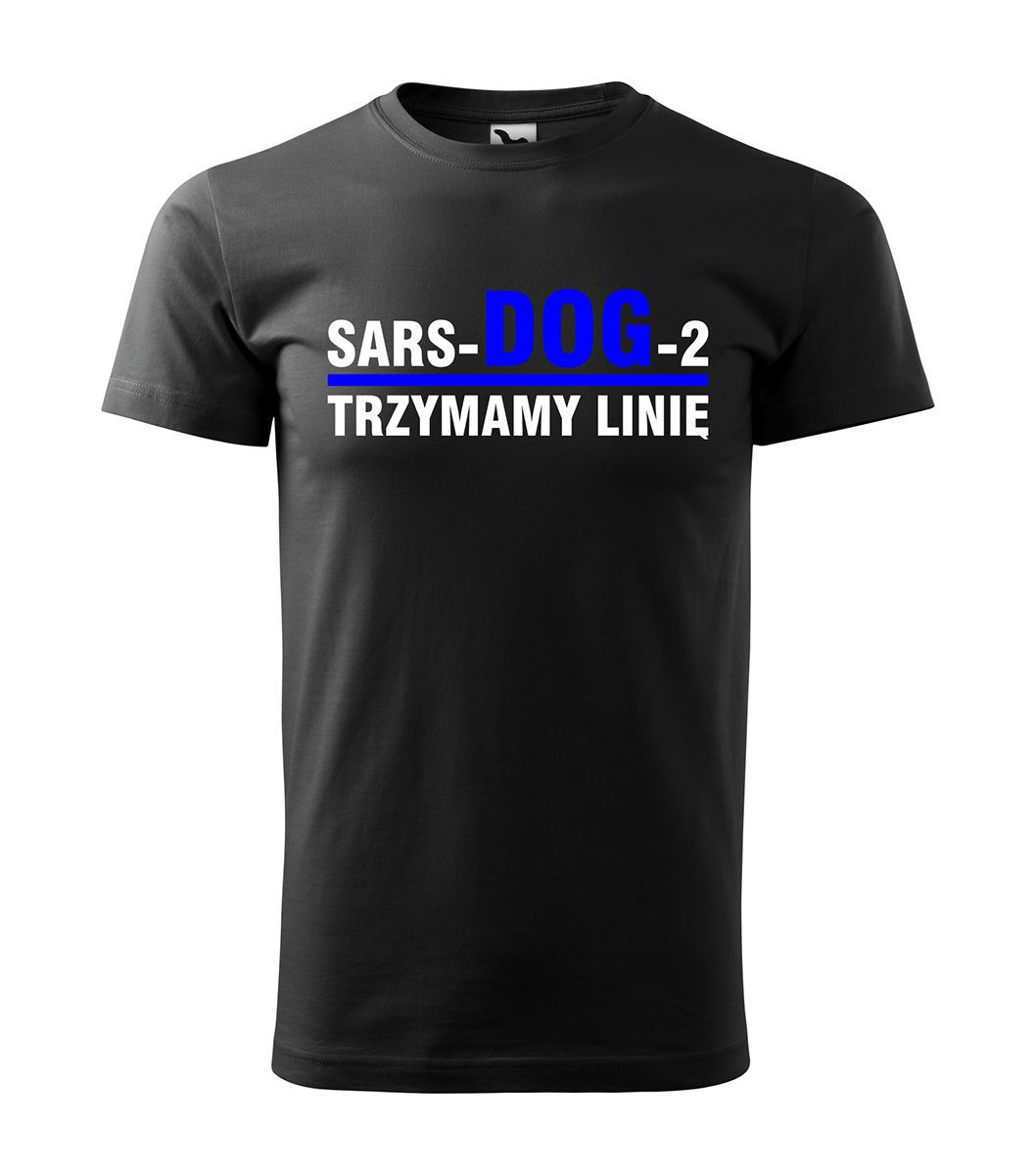 sars dog 2 koszulka psia grypa trzymamy linię policja
