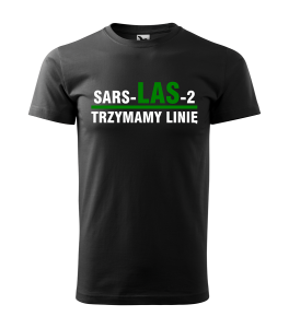 Koszulka Psia Grypa SARS-LAS-2 Trzymamy Linię STRAŻ GRANICZNA