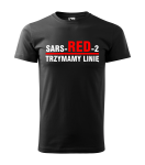 Koszulka Psia Grypa SARS-RED-2 Trzymamy Linię STRAŻ POŻARNA