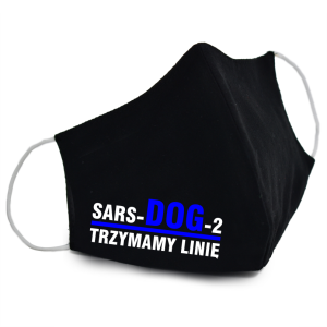 Maseczka SARS-DOG-2 Policja Psia grypa