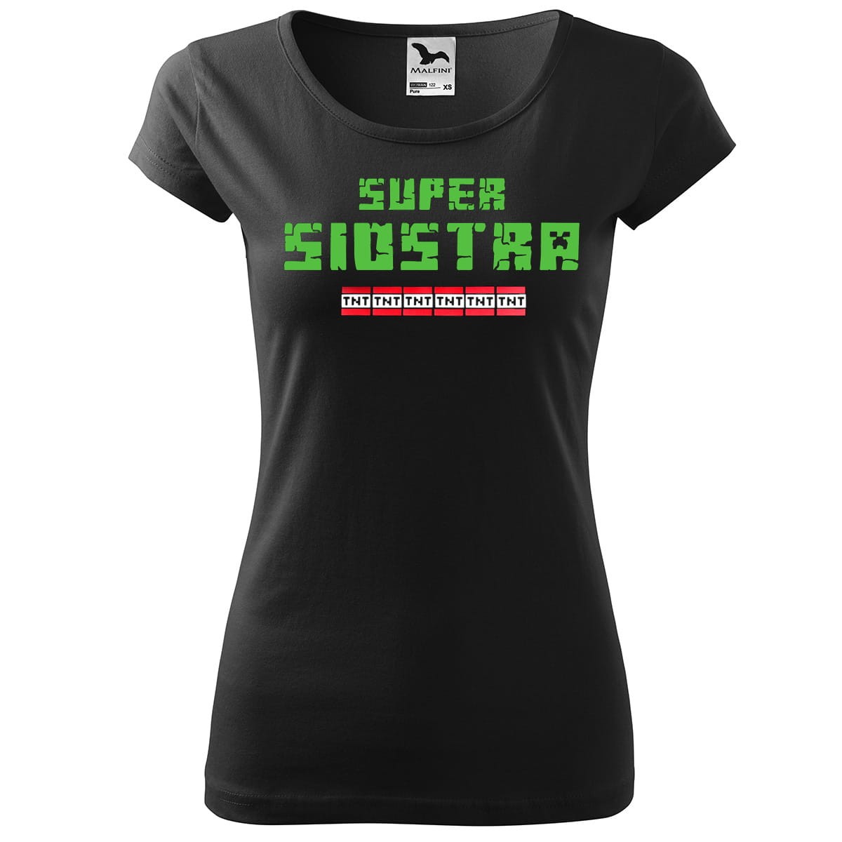 koszulka super siostra minecraft tnt