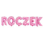 Balon na ROCZEK różowe w serca