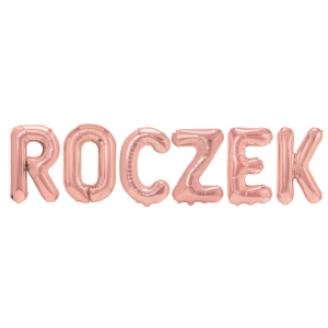 Balon na ROCZEK rose gold