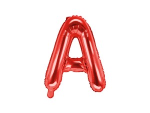 Balon foliowy litera A czerwona 35cm 1szt