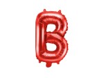 Balon foliowy litera B czerwona 35cm 1szt