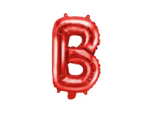 Balon foliowy litera B czerwona 35cm 1szt