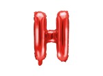 Balon foliowy litera H czerwona 35cm 1szt