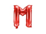 Balon foliowy litera M czerwona 35cm 1szt