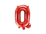 Balon foliowy litera Q czerwona 35cm 1szt