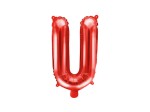 Balon foliowy litera U czerwona 35cm 1szt