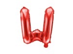Balon foliowy litera W czerwona 35cm 1szt