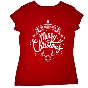 Koszulka na Boże Narodzenie - We Wish You a Merry Christmas