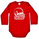 Body na Boże Narodzenie - Merry Christmas z czapką Mikołaja