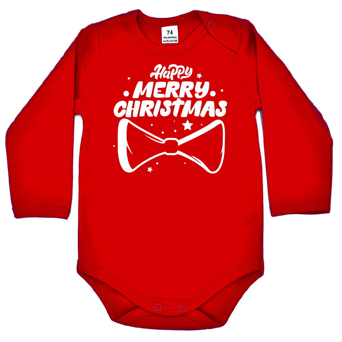 body dziecięce na święta - Happy Merry Christmas