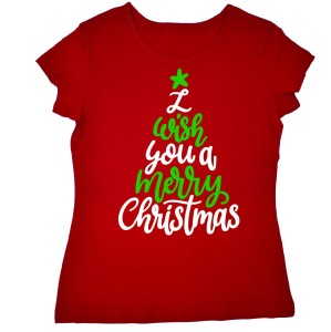 Koszulka na święta - I Wish You a Merry Christmas