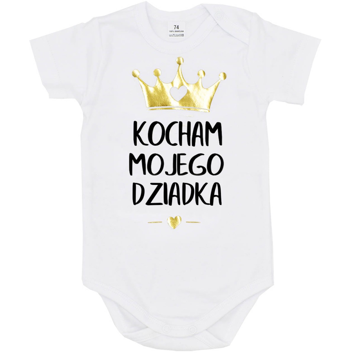 kocham mojego dziadka białe body