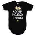 kocham mojego dziadka czarne body