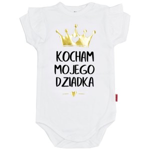 Body dziecięce KOCHAM MOJEGO DZIADKA - falbanka