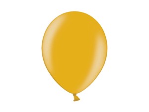 Balony metaliczne złote, gold 25 szt. – 27 cm
