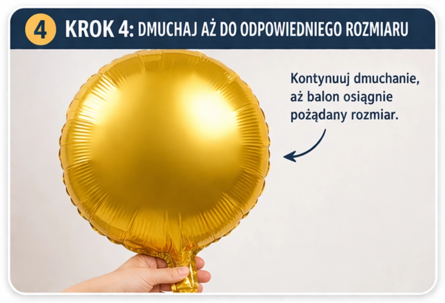 napompowany balon foliowy jak sprawdzić czy jest gotowy